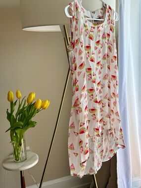 White Watermelon Print tunic